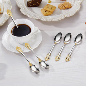 KEAWELL tableware spoons pair with gold detail for special occasions.