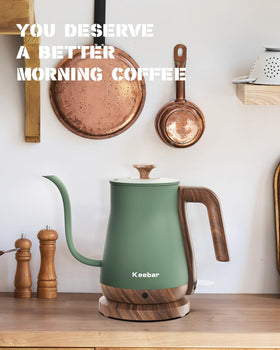 Keebar gooseneck kettle 0-8mm pour spout for precise pouring