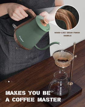 Keebar gooseneck kettle auto shut off for safe boiling