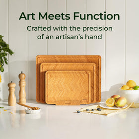 Keechee knife-friendly surface stays gentle on blades during chopping
