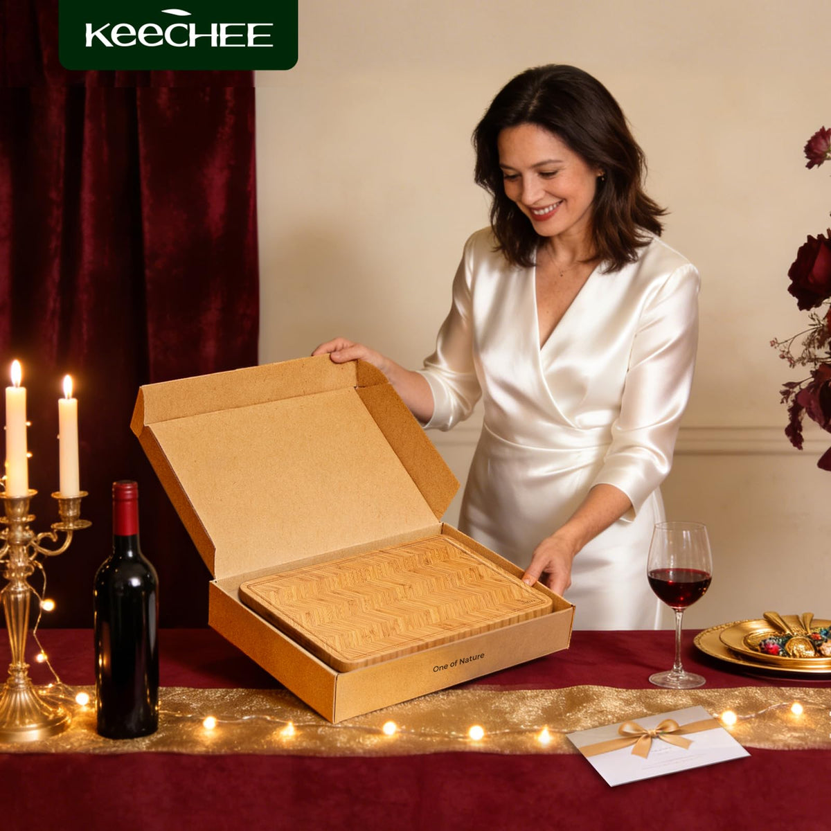 Keechee Atelier serving board pairs with bread and cheese displays