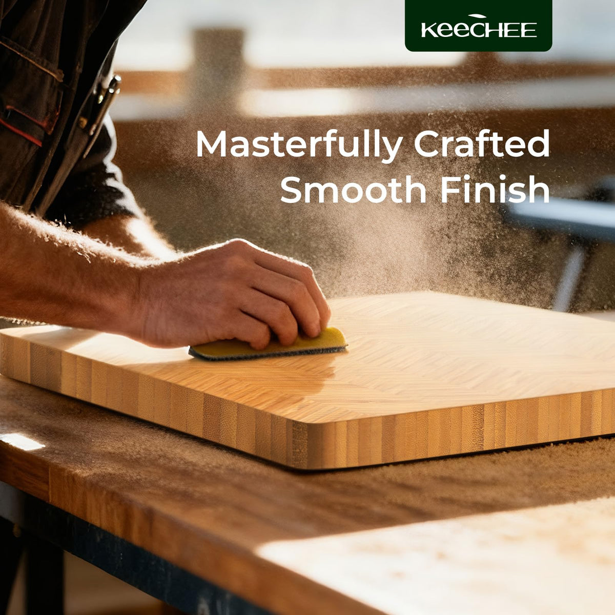 Keechee Atelier warm wood tone adds subtle elegance to any kitchen