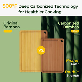 Keechee 12x8 bamboo board perfect for compact prep tasks.