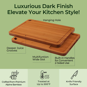 Keechee cross-laminated structure emphasizes strength for daily kitchen tasks.
