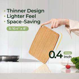 Keechee dual-sided bamboo board ready for chopping or stylish serving.