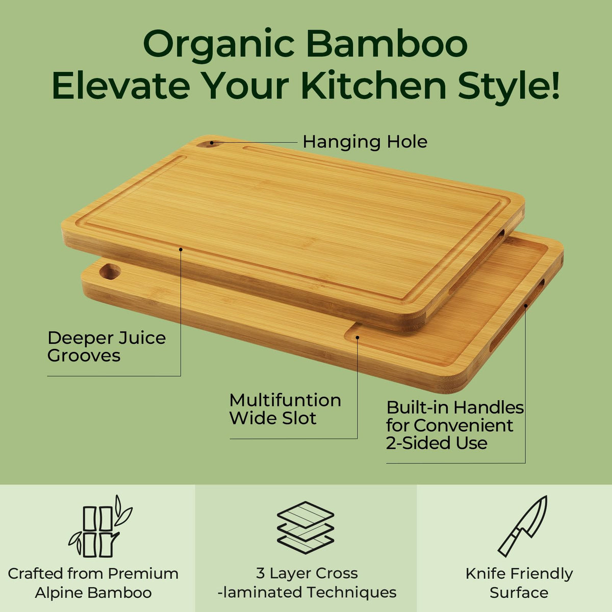 Keechee reversible surface doubles as a chic serving board