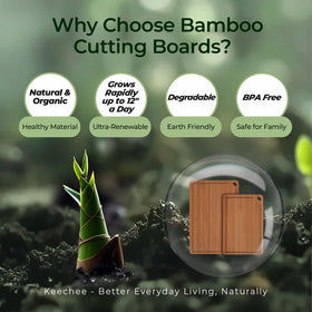 Keechee gift-set bamboo boards with an elegant, practical kitchen gift option.