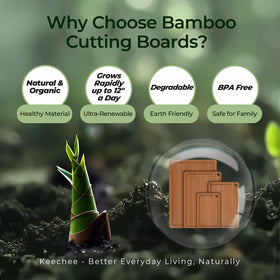 Keechee reversible dual-surface board doubles lifespan and versatility.