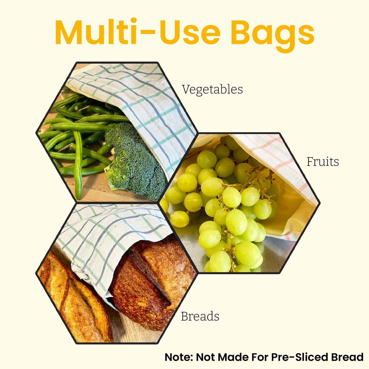 Keeki Bag plastic-free linen-cotton fabric reduces waste and keeps bread fresh.