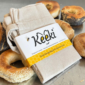 Keeki Bag bright yellow color helps pantry organization.