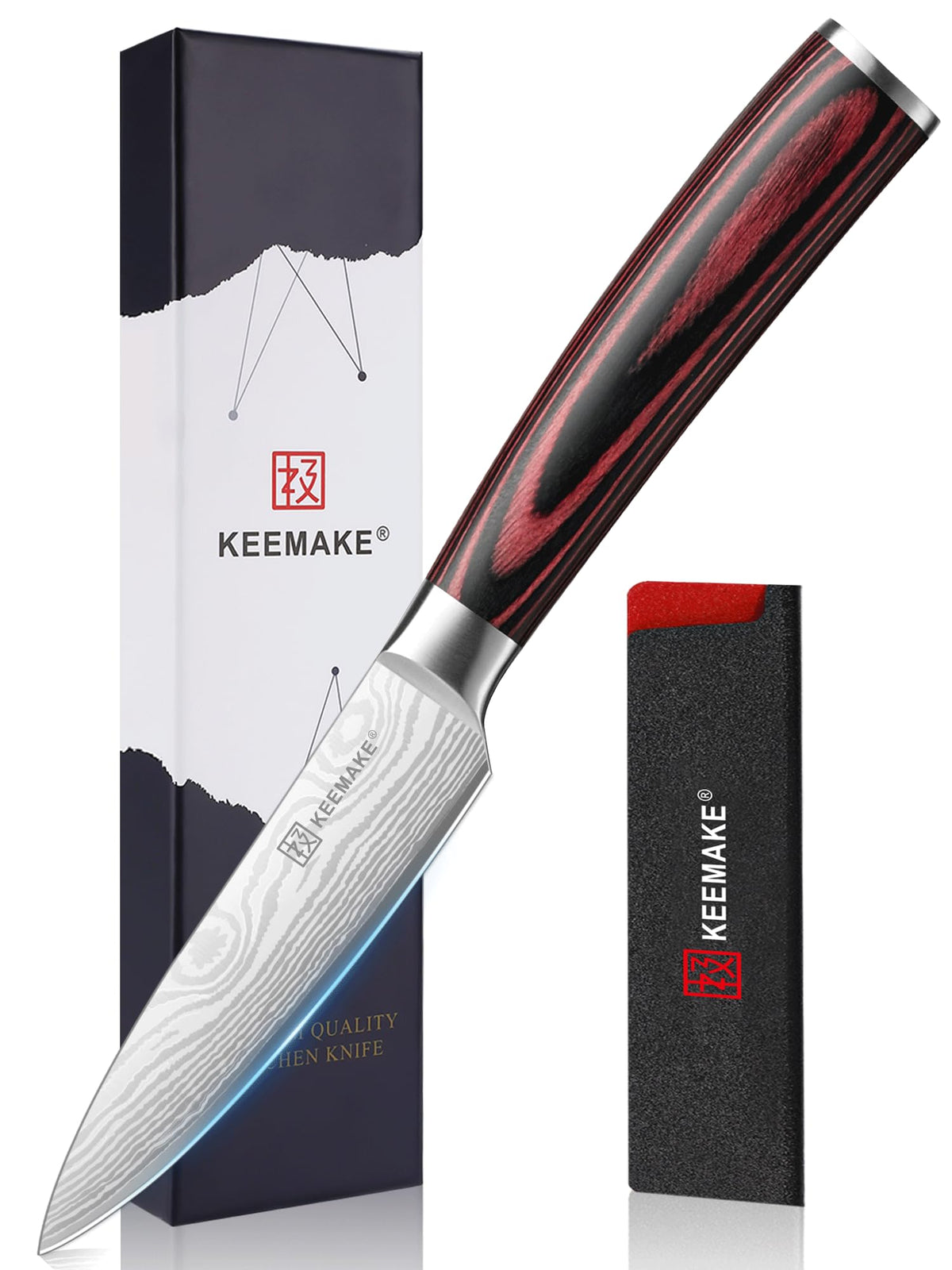KEEMAKE 3.5-inch paring knife blade for precise peeling and slicing