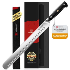 KEEMAKE brisket knife 12-inch blade for precise meat slicing at home
