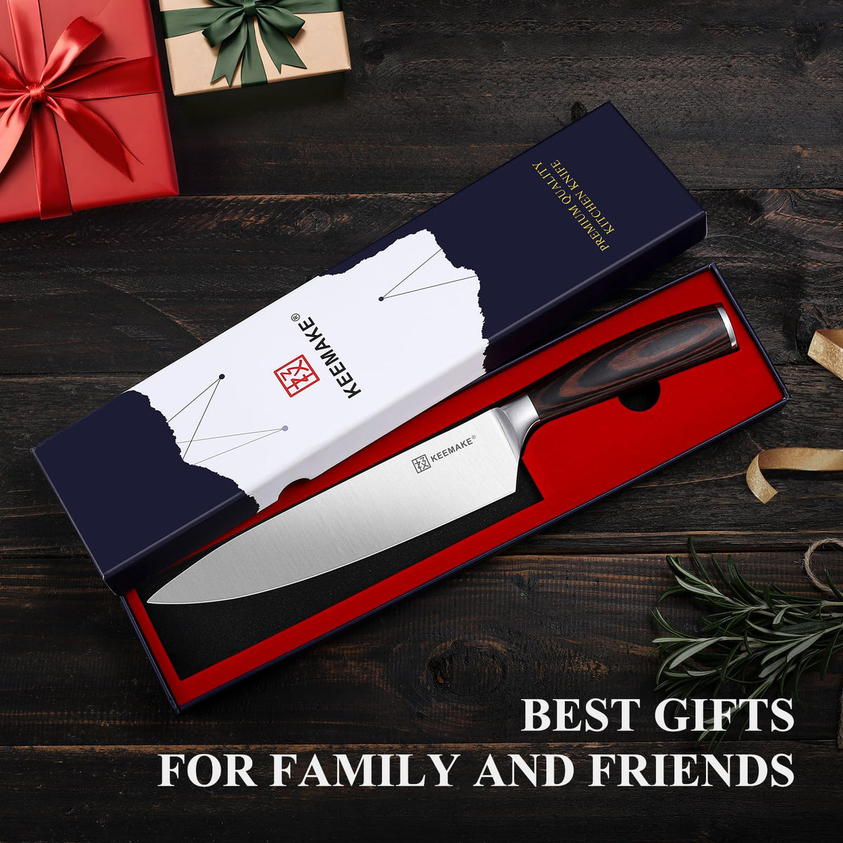KEEMAKE Chef Knife home and restaurant staple for efficient prep.