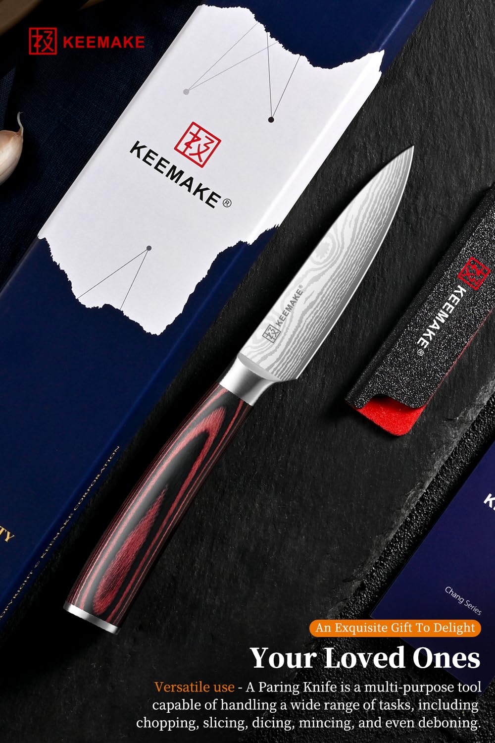 KEEMAKE paring knife dishwasher safe for quick cleanup