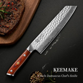 Durable blade with high edge retention supports long prep sessions.