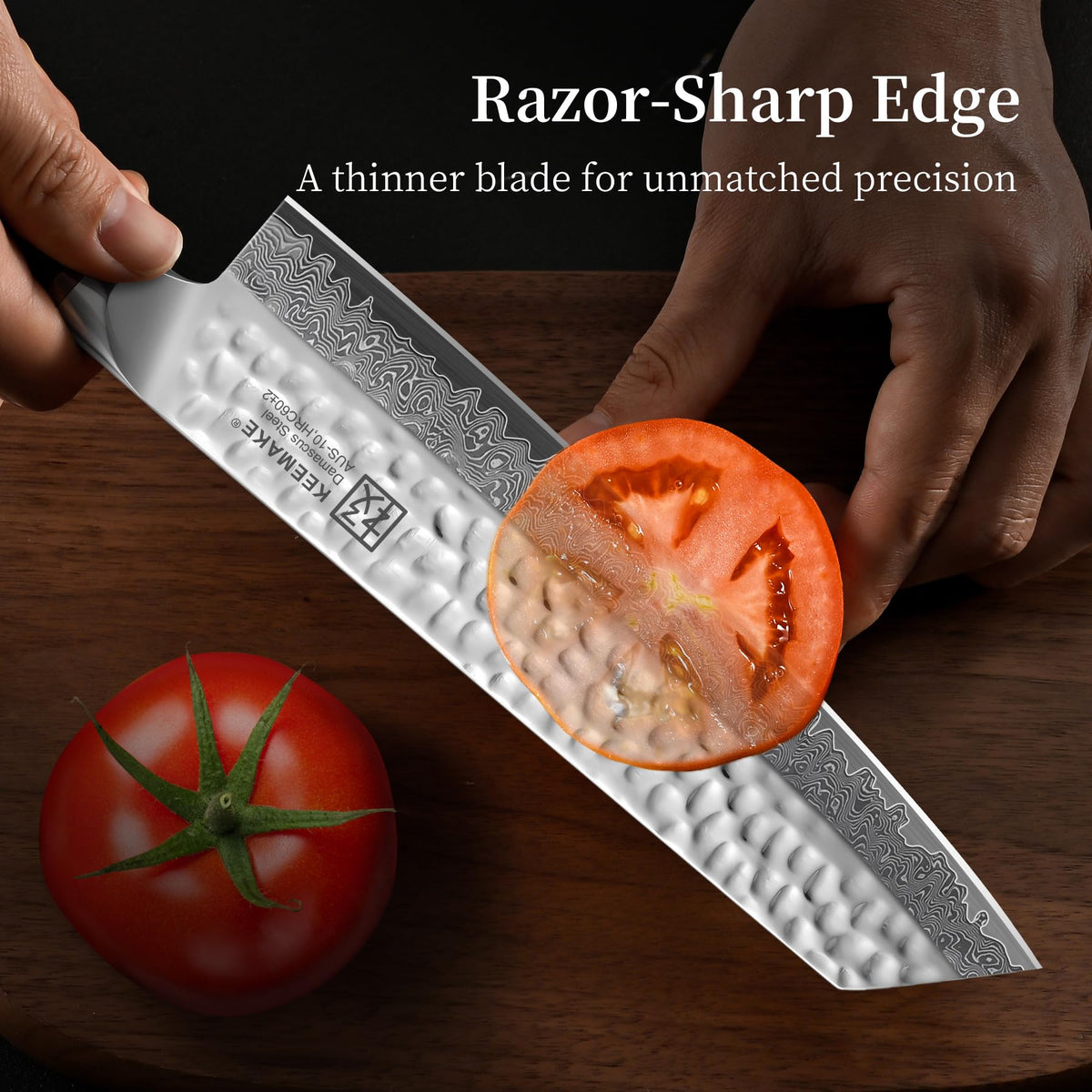 KEEMAKE edge remains razor-sharp thanks to meticulous 50+ step hand-crafted process.