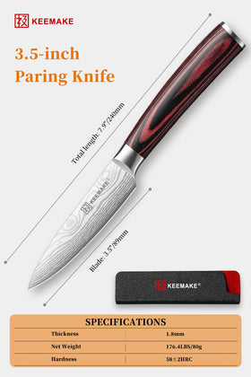 KEEMAKE paring knife used for citrus segmentation and trimming