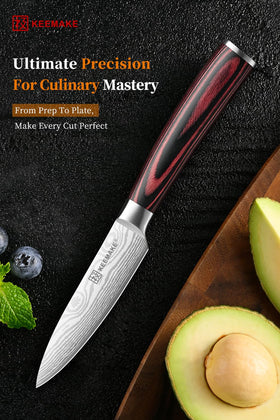 KEEMAKE paring knife ergonomic handle for comfortable control