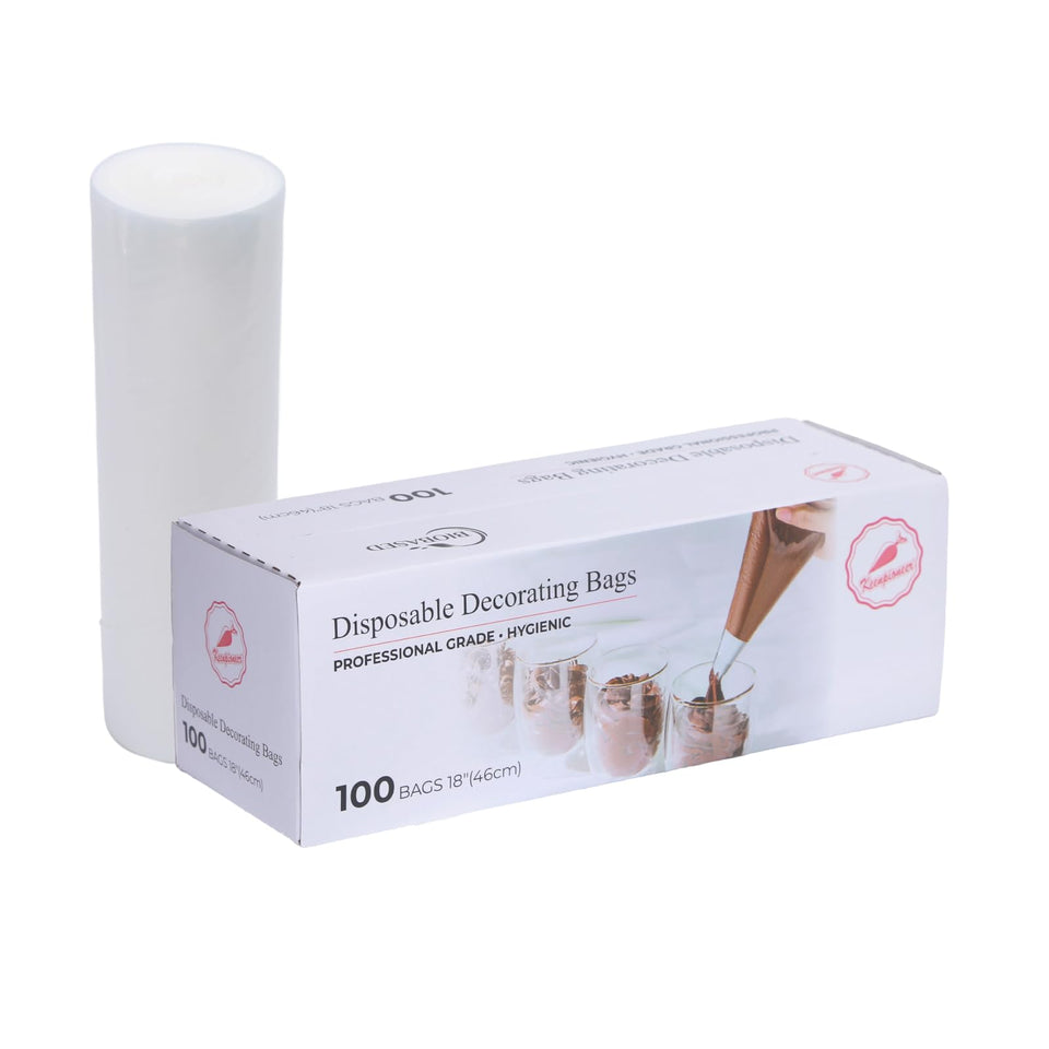 Keenpioneer 18-inch piping bags in dispenser for easy use