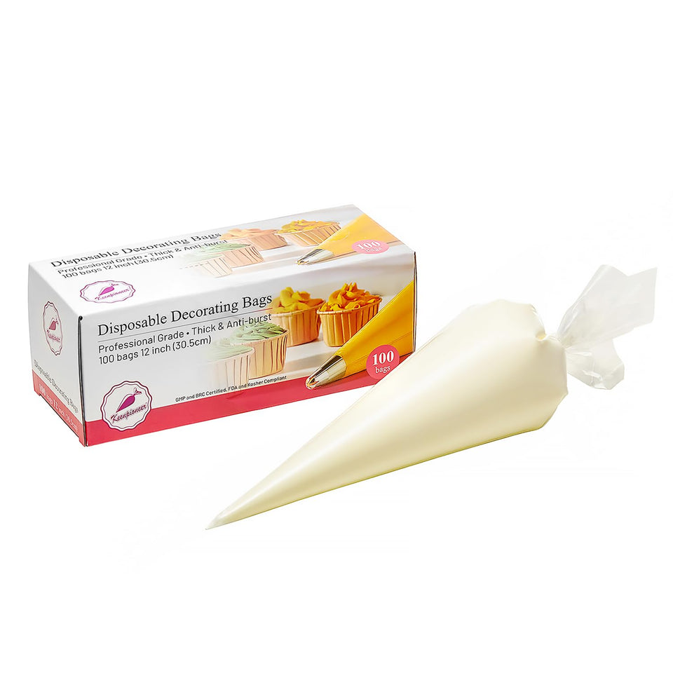 Keenpioneer 12-inch clear piping bag for precise icing decoration.