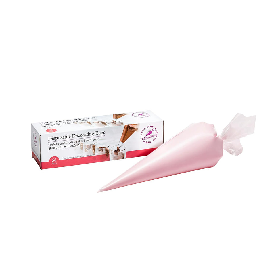 Keenpioneer piping bag 16-inch clear for precise icing decorating on cakes and cupcakes.