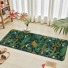 Keensoft PVC waterproof mat with textured surface cleans easily.