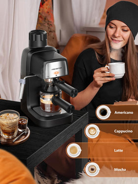 KEENSTAR 1–4 cup brew illustration showing quick, consistent pours in minutes.