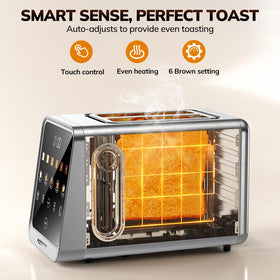 Keenstone Toaster 6 presets for bagel, gluten-free, and waffles