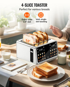 Keenstone toaster with BreadID presets delivers precise browning for sourdough and bagels.