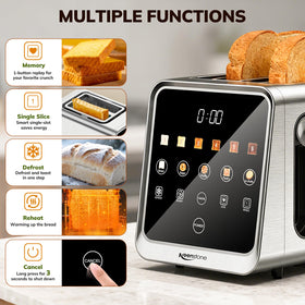 Keenstone Toaster defrost and reheat modes for frozen bread and pancakes