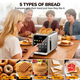 Keenstone Toaster DualZone control customizes browning for each slice