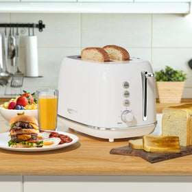 Keenstone removable crumb tray simplifies cleanup after breakfast.