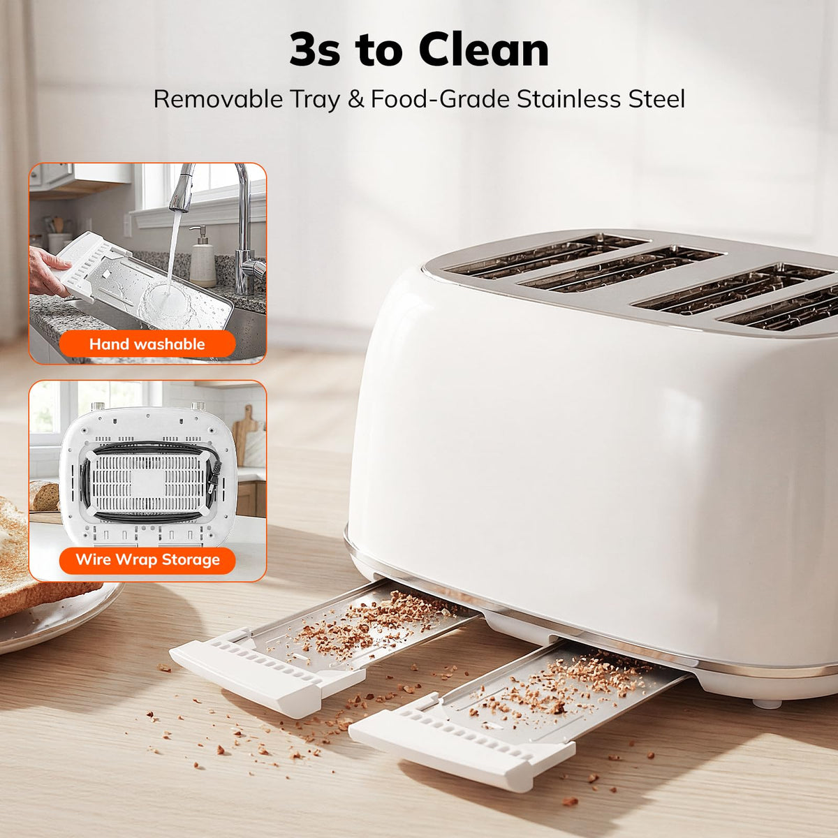 Keenstone retro stainless steel design adds vintage charm.