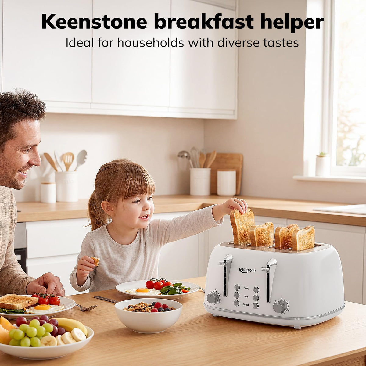 Keenstone durable stainless steel construction for long-lasting performance.