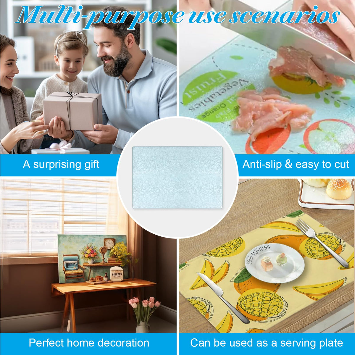Keepwaters heat-resistant glass board withstands high temperatures for crafts