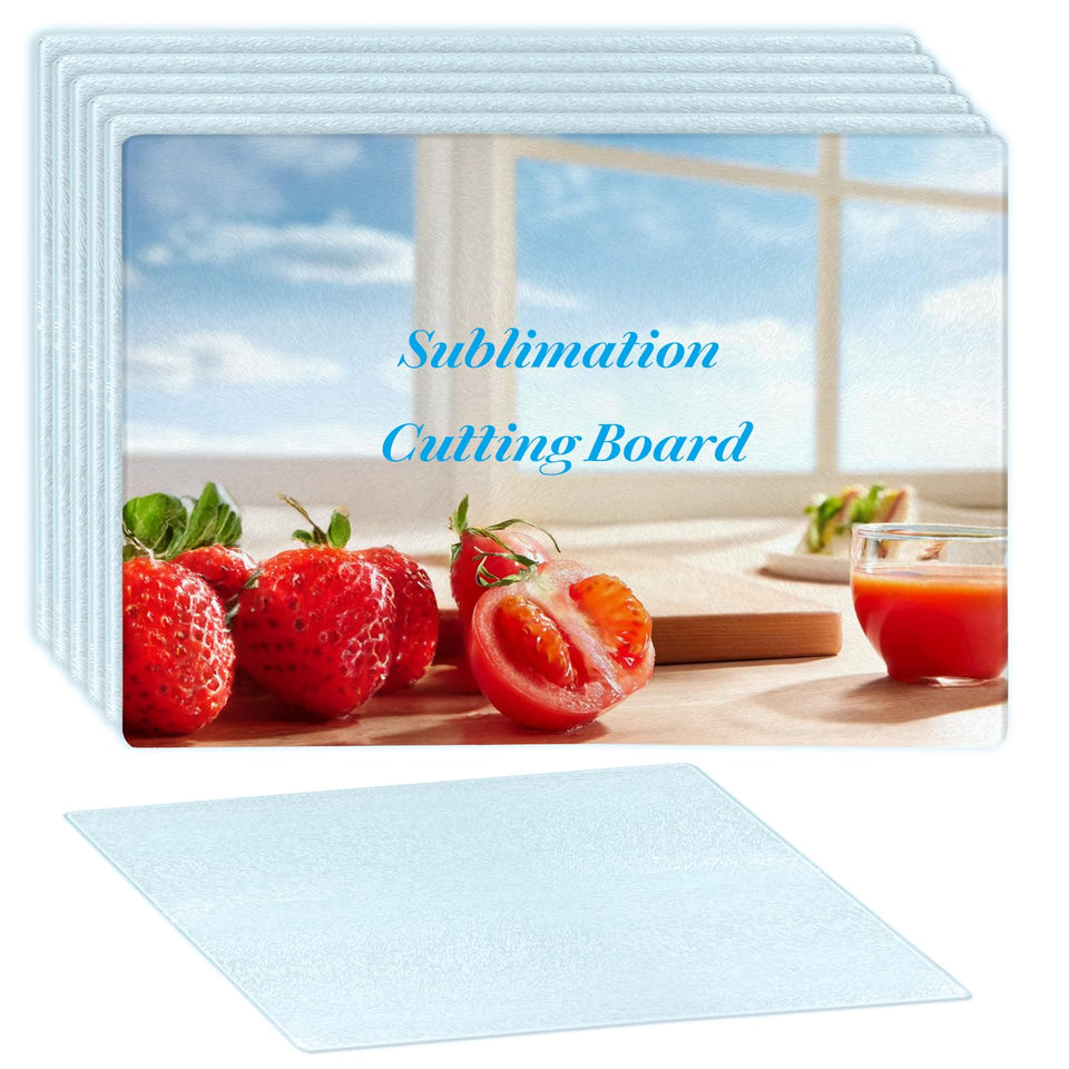 Keepwaters sublimation cutting board blank with textured glass for durable heat transfer designs