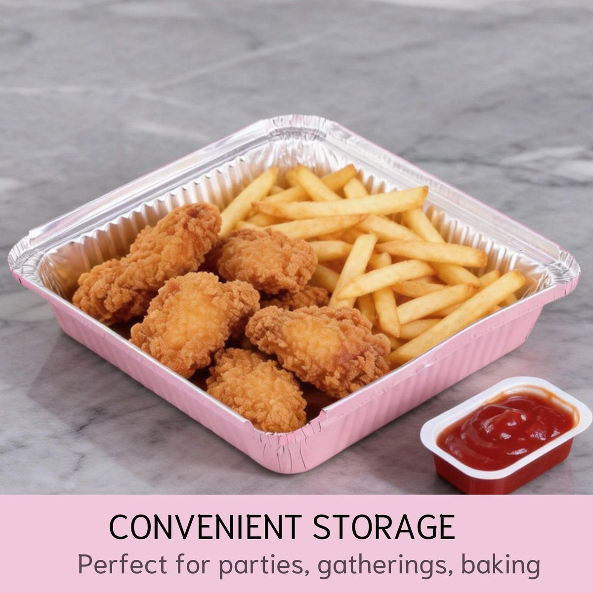 Keesnovex 40-pack oven-safe aluminum construction supports hot use.