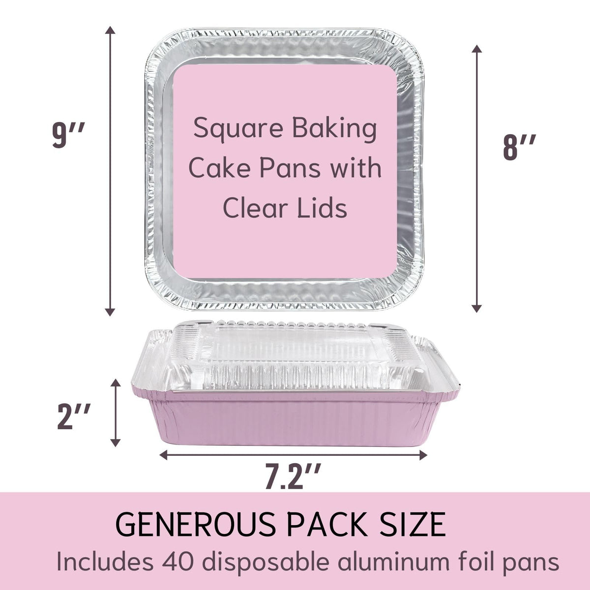 Keesnovex 40-pack pink design foil pan exterior enhances potluck presentation.