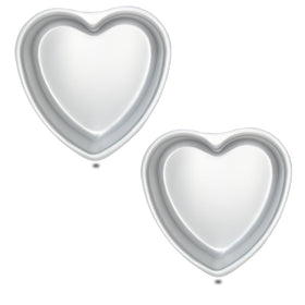 Kefyixc heart-shaped cake pan 8-inch set of 2 for festive baking