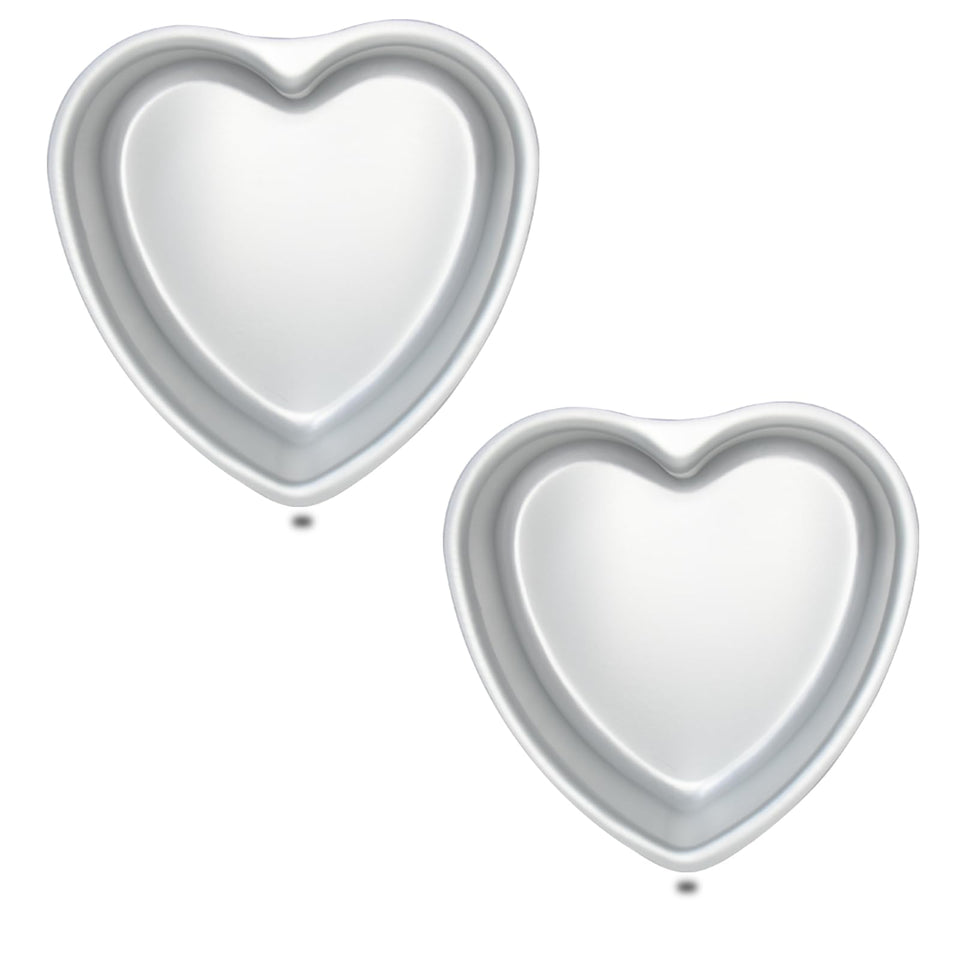 Kefyixc heart-shaped cake pan 8-inch set of 2 for festive baking
