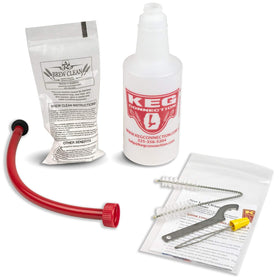 Kegconnection Kegerator Cleaning Kit Brew Clean powder for thorough line sanitation.