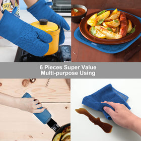 KEGOUU 6-piece kitchen set displayed for baking and grilling