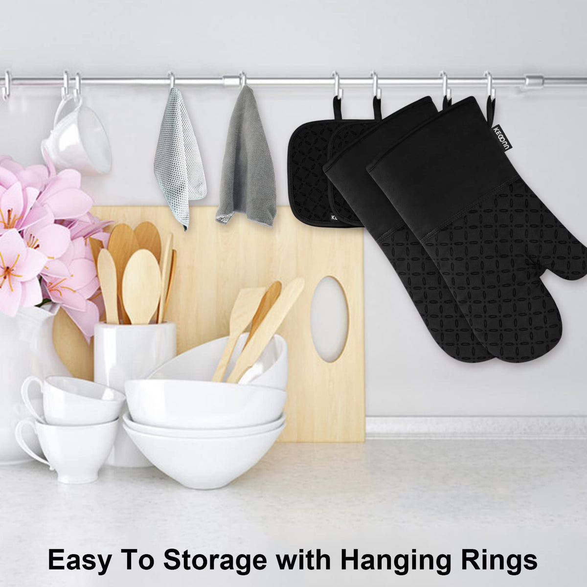 KEGOUU kitchen towels 12x12in ideal for drying hands and surfaces