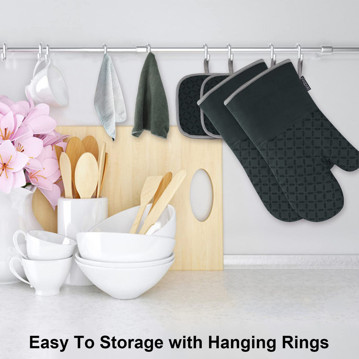 KEGOUU cotton pot holder offers soft cushioning and heat protection