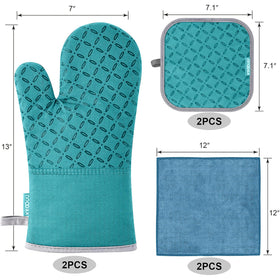 KEGOUU pot holders provide sturdy protection during oven use and grilling.