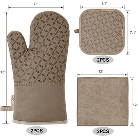 KEGOUU pot holders providing a secure grip for grilling and oven prep