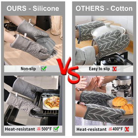 KEGOUU pot holders non-slip silicone surface for secure grip