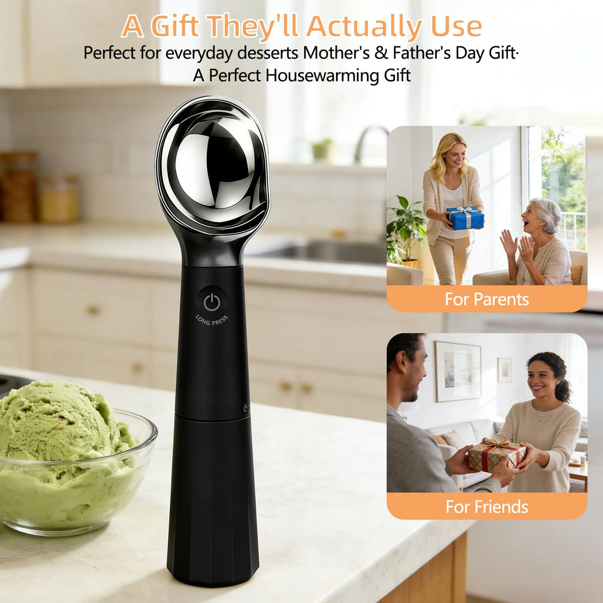 KEHFPMW scoop is easy to clean and has a durable handle.