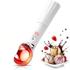 KEHFPMW heated scoop front view with ergonomic design for effortless scooping