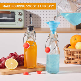 Keigocare bottle pourers enable controlled dispensing.